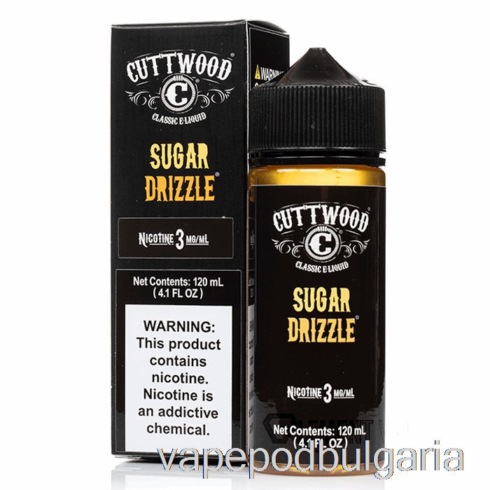 Vape Bulgaria Sugar Drizzle - Cuttwood е-течност - 120ml 0mg